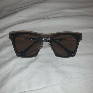 Balenciaga Rimless Reflector Copper Toned Glasses